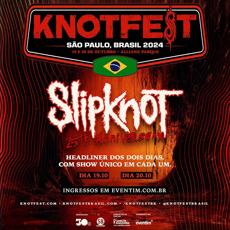 Slipknot fará shows especiais no Knotfest Brasil 2024