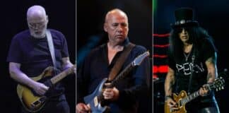 David Gilmour, Mark Knopfler e Slash estão juntos em "We Are the World" das guitarras