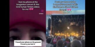 Fã encontra celular em show do boygenius e grava vídeos da apresentação para a dona