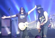 Slash reencontra ex-colega de Guns N’ Roses em show no Chile
