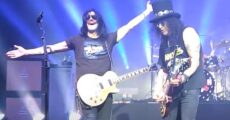 Slash reencontra ex-colega de Guns N’ Roses em show no Chile