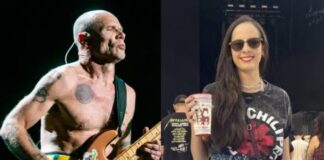 Flea presta homenagem a fã brasileira do Red Hot Chili Peppers que faleceu