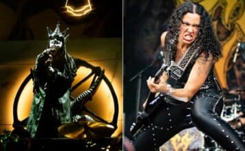 King Diamond (Mercyful Fate) e Fernanda Lira (Crypta)