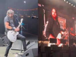 Dave Grohl faz pegadinha com fãs ao “tocar” solo do Van Halen em show do Foo Fighters
